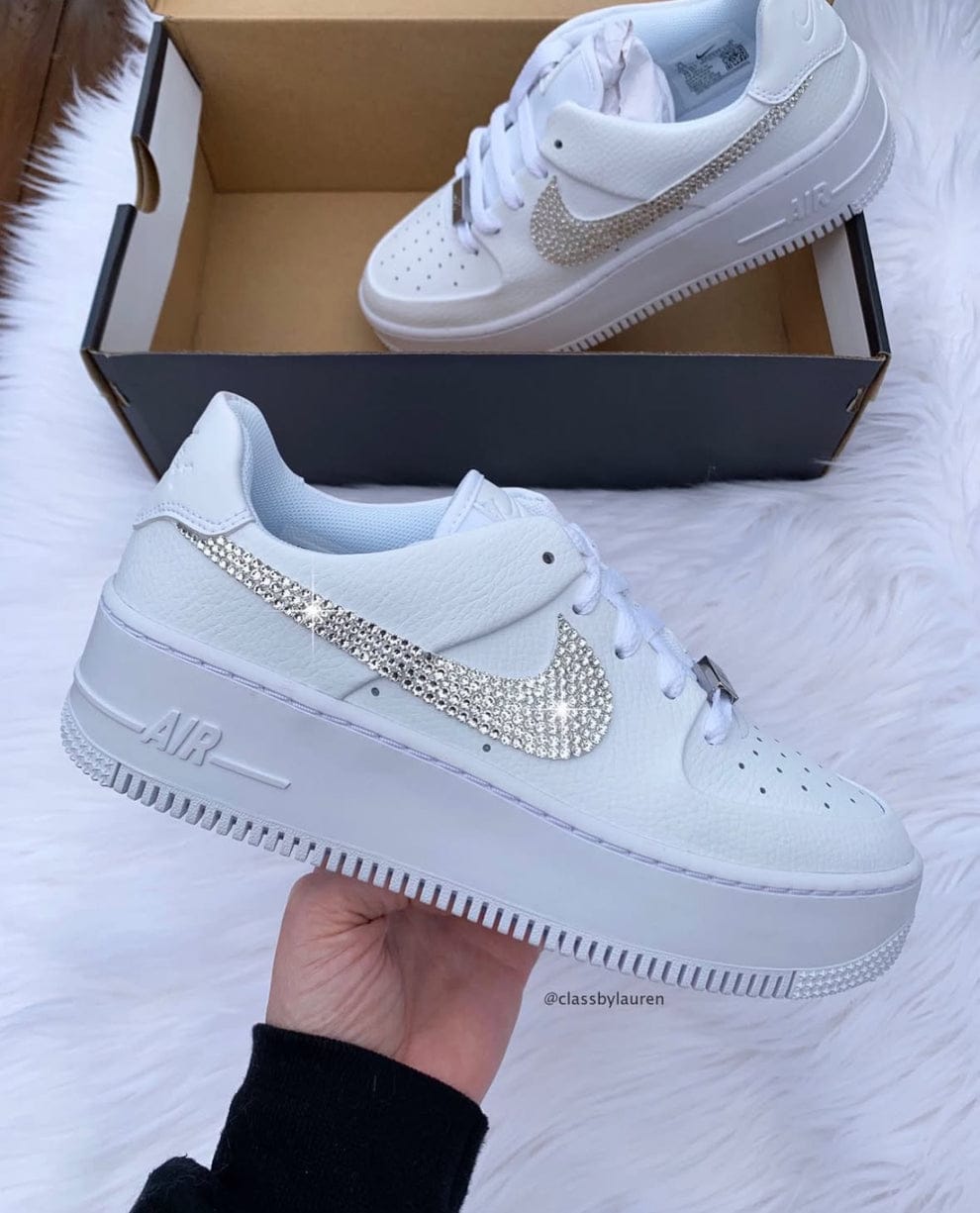 NIKE AIR WHITE GLITER