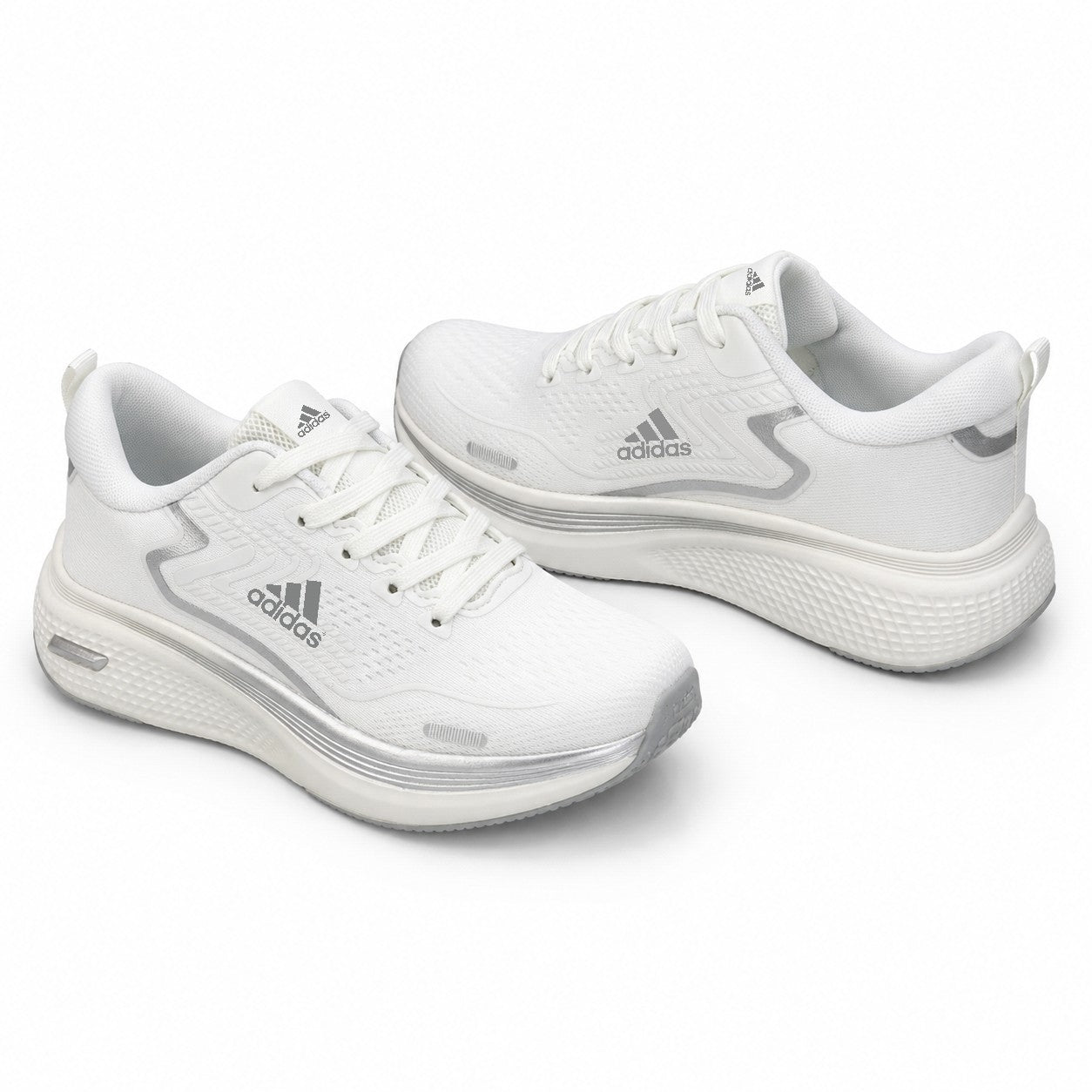 ADIDAS WHITE SILVER