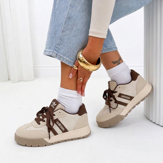 ADIDAS BEGE BROWN
