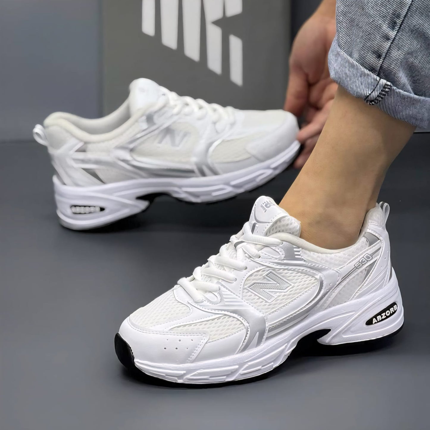 NB 530 WHITE SILVER